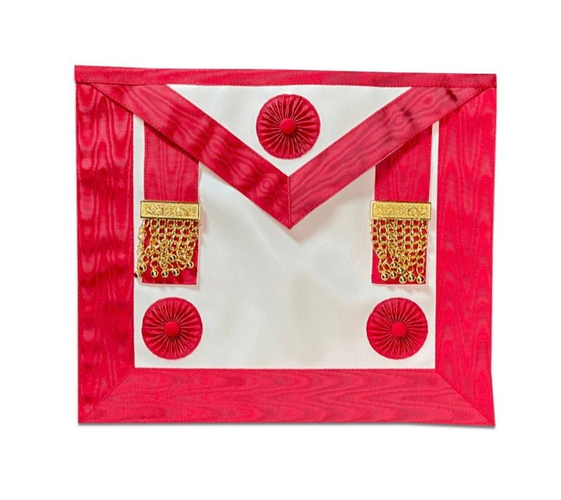 Tablier Maître REAA — MB, Équerre et Compas (39×33 cm)