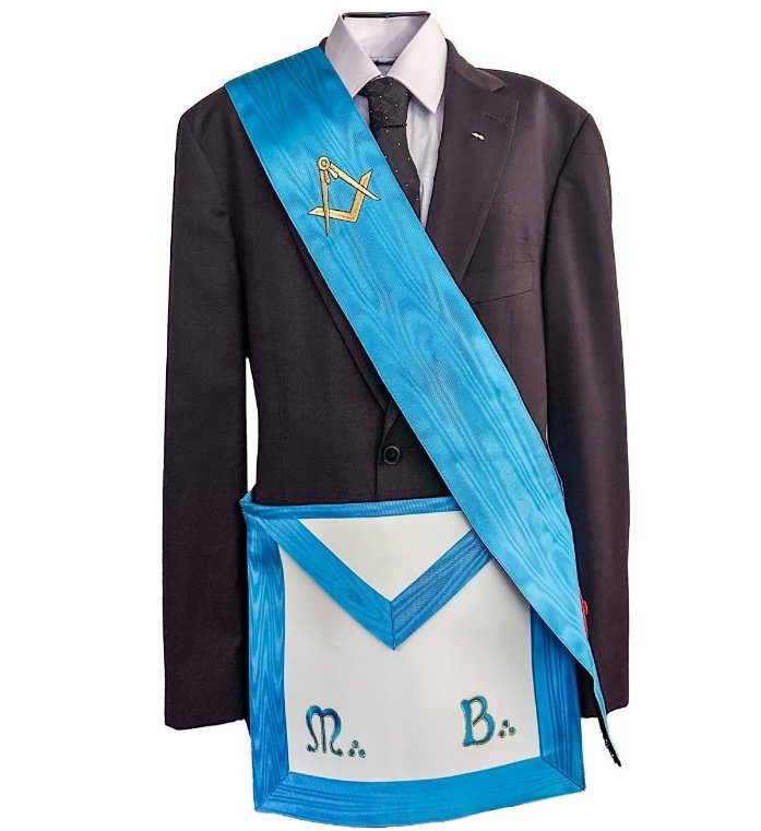 Tablier de Maître porté — Rite Français Groussier