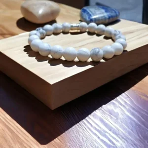 Bracelet HOWLITE en pierre naturelle