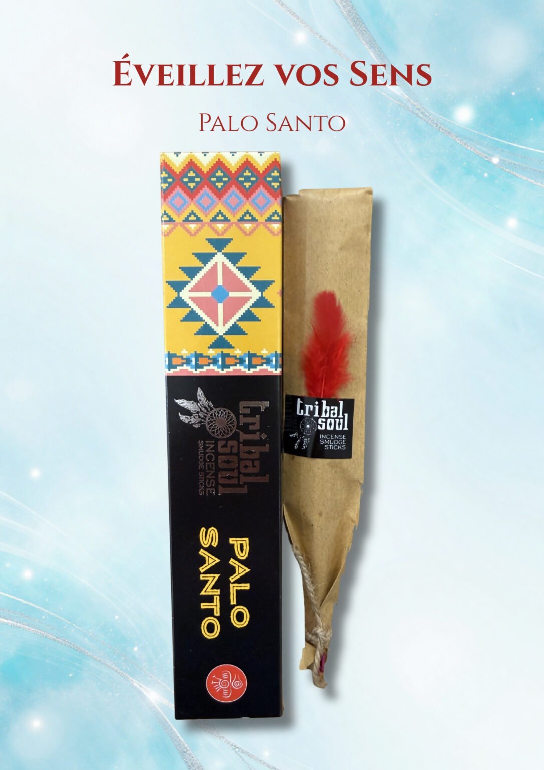 Encens PALO SANTO (avec plume rouge)