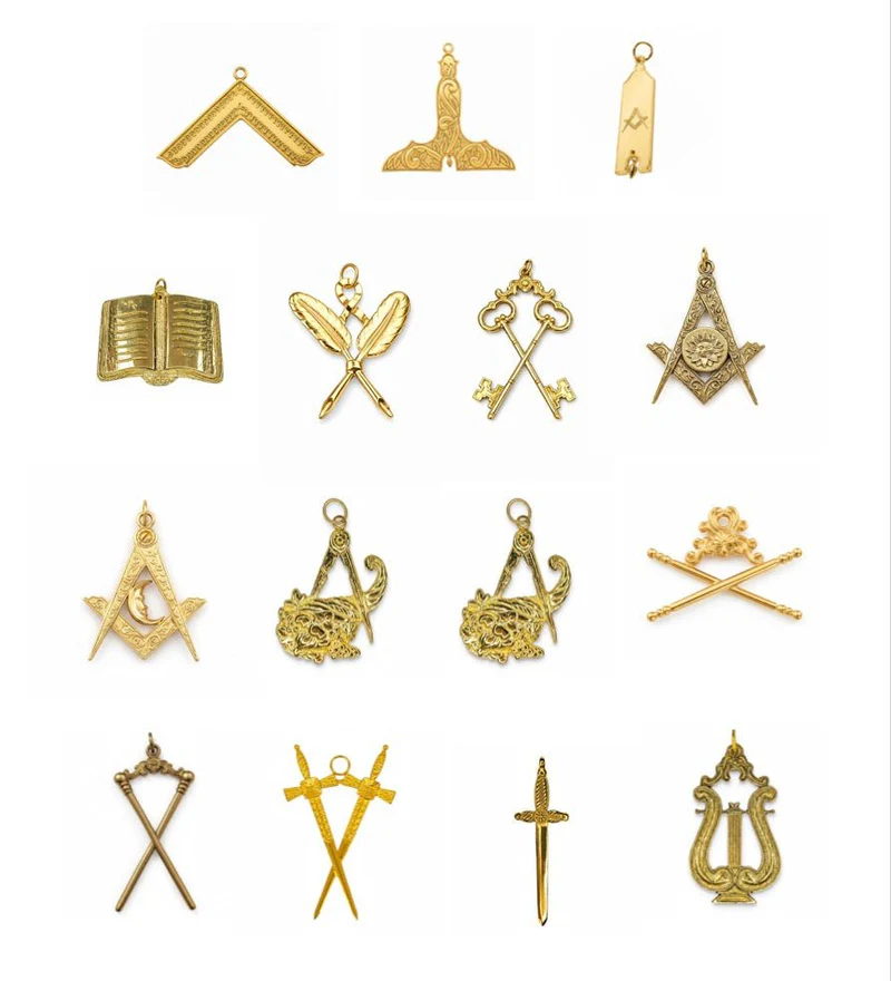 Pack 15 Bijoux Officiers & Vénérable - Rite d’York