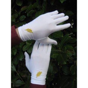 GANTS BLANC FEMME ACACIA Doré  - coton