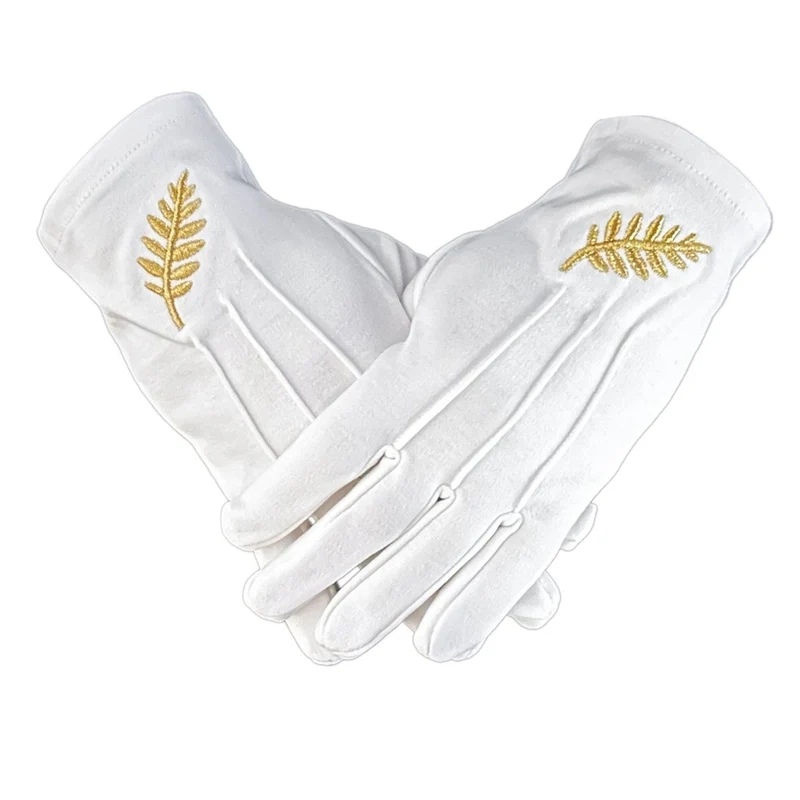 GANTS BLANC ACACIA Doré 3 griffes