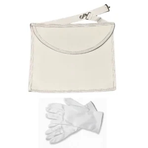 Tablier Apprenti. Simili cuir + 1 paire de gants offerte - Rite Standard d'Ecosse