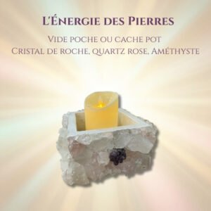Vide-poche / Cache-pot en cristaux
