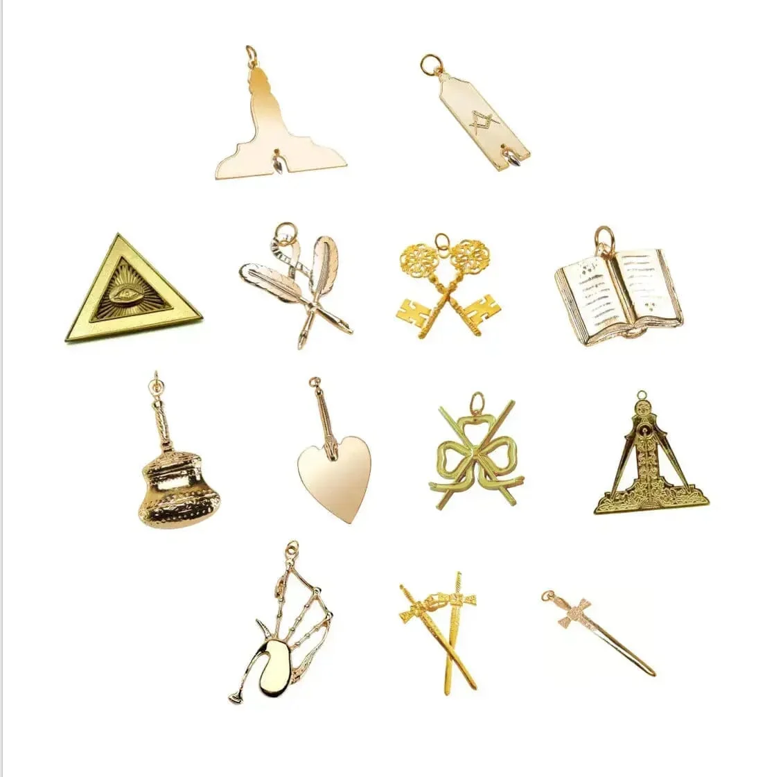 Pack 13 Bijoux Officiers - Rite Standard d'Ecosse