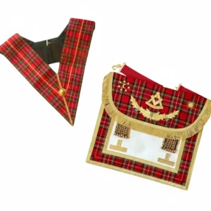 Pack Vénérable Maître Tablier + Sautoir - Rite Standard d'Ecosse (Traditionnel)