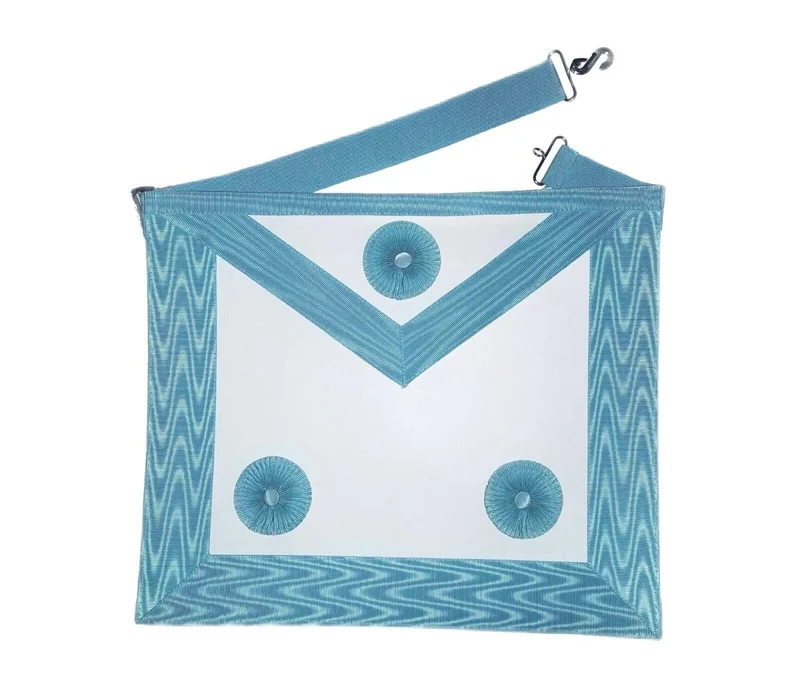 Tablier Maître Rosettes Rite Emulation Traditionnel