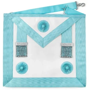 Tablier Maître avec rosettes et Pendeloques - Rite Emulation Traditionnel