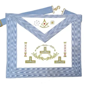 Tablier Vénérable Maître Bords droits - Rite Français Traditionnel