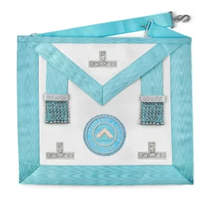 Tablier Vénérable Maître Pendeloques & Badge - Rite Emulation Traditionnel