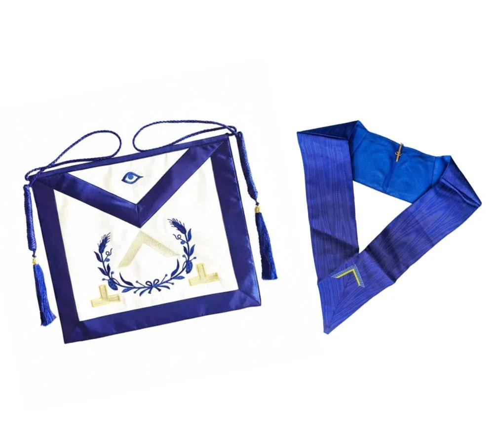 Pack Vénérable Maître Tablier + Sautoir (Traditionnel) - Rite d’York