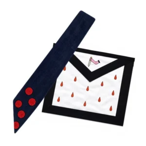 Pack Maître Élu des Neuf. Tablier + Cordon 9° degré Rite Écossais Ancien Accepté REAA.