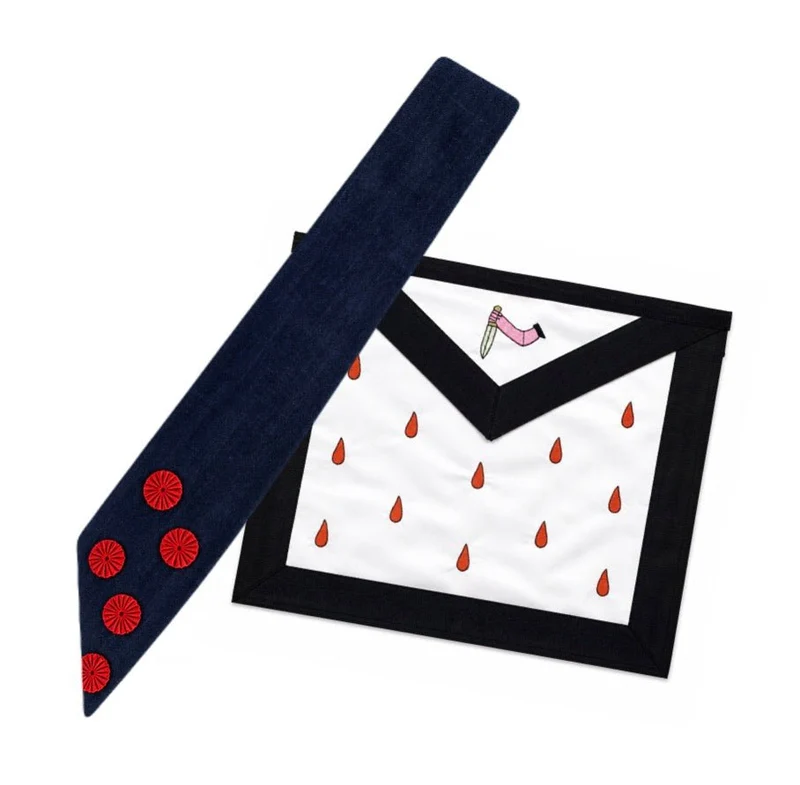 Pack Maître Élu des Neuf. Tablier + Cordon 9° degré Rite Écossais Ancien Accepté REAA.