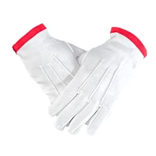 Gants Maçonniques Blancs & Rouges 27° – REAA – Chevalier du Soleil