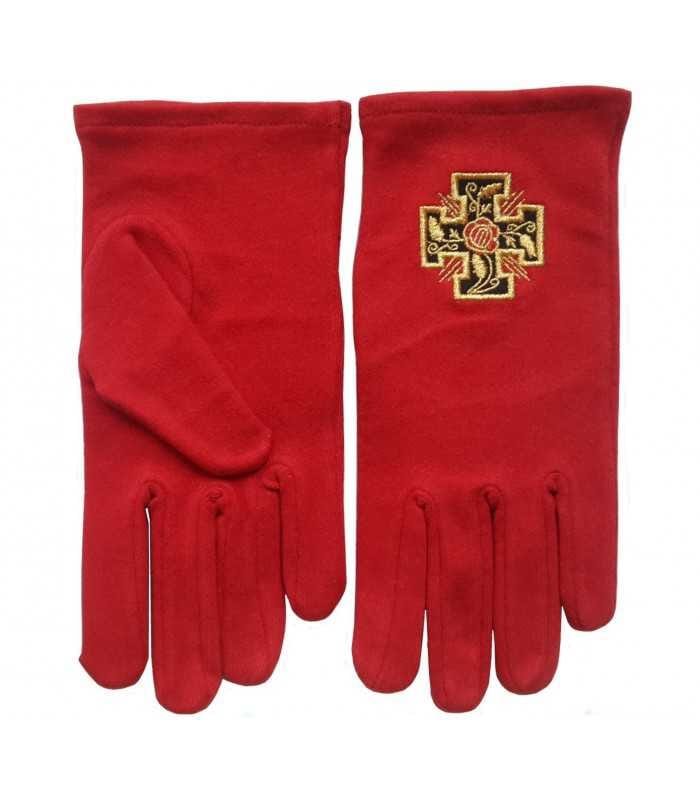 Gants Maçonniques Rose-Croix 18° – REAA – Élégance & Élévation spirituelle