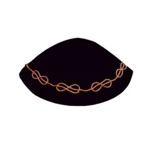 Kippa Maître Franc-Maçon – Lacs d’Amour – Rite & Tradition – Broderie artisanale