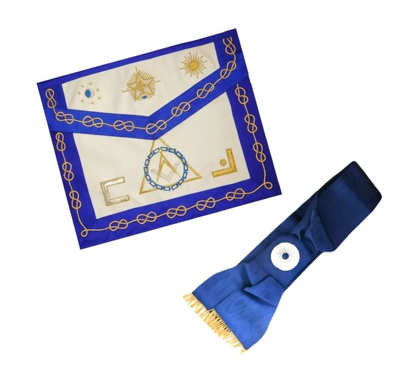 Pack Maître Élevé. Tablier + Écharpe - Rite Opératif de Salomon (ROS)