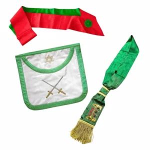 Pack Tablier + Cordon + Écharpe 3eme Ordre - Rite Français Traditionnel (Chapitre Français)