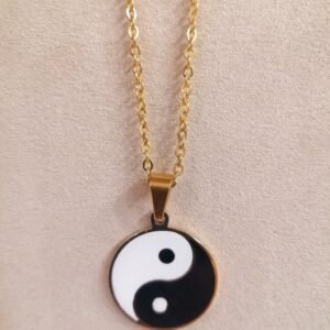 Pendentif doré Ying Yang