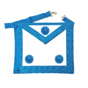 Tablier de Maître Rite Français Groussier (RFG). 3 Rosettes