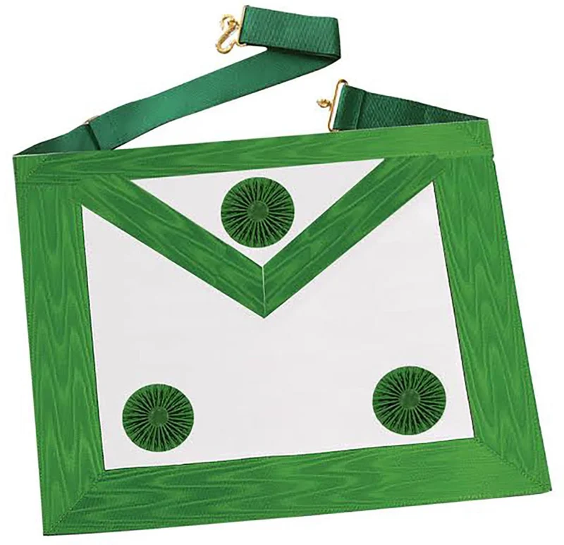 Tablier de Maître 3 Rosettes - Rite de Cerneau